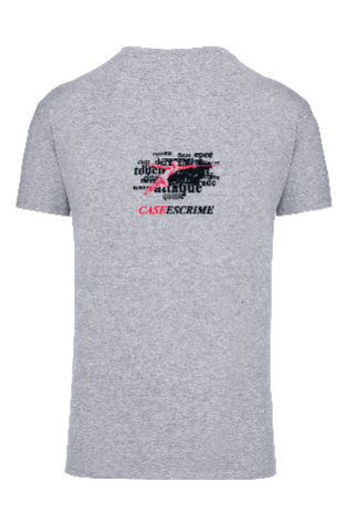 T-shirt Bio Oxford Grey - Dos