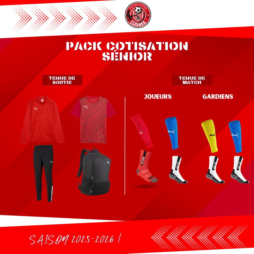 PACK COTISATION 2025-2026 SENIOR